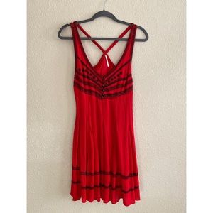 Red Free People Dress